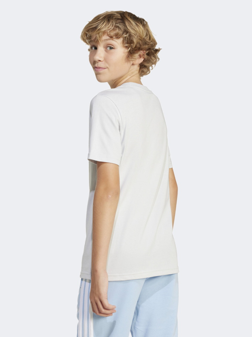 Adidas Fun Graphic Kids-Boys Sportswear T-Shirt Grey