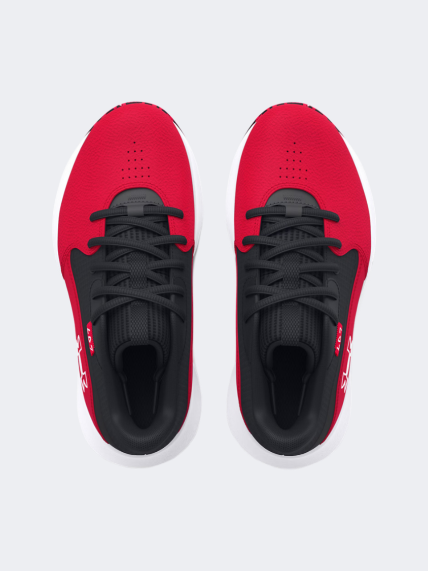 Under Armour Lockdown 7 Ps-Boys Basketball Shoes Red/Black/White