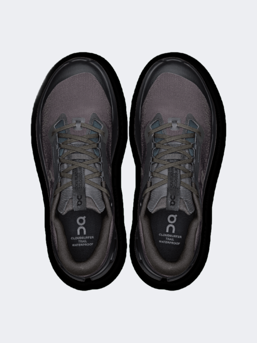 On Cloudsurfer Trail 2 Wp Men Trail Running Shoes Black