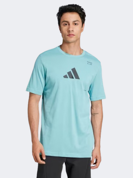 Adidas All Gym Category Graphic Men Training T-Shirt Mint Ton