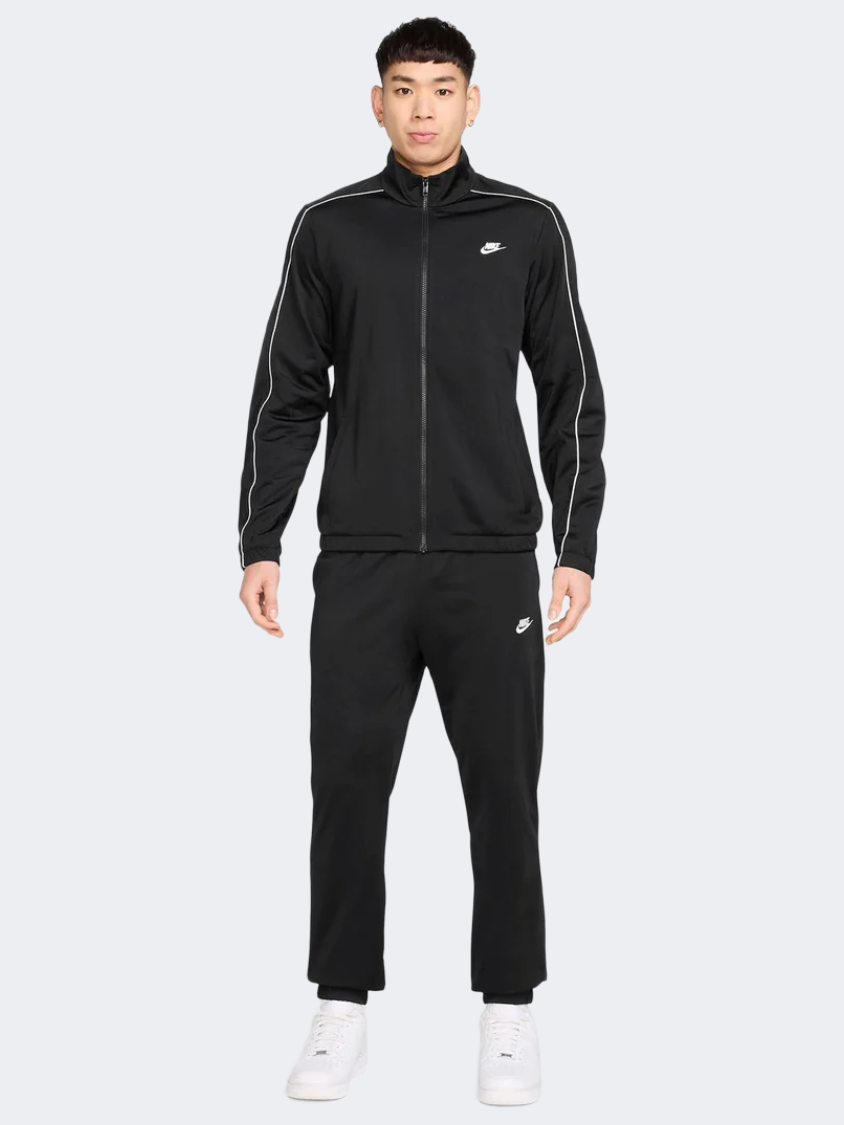 بدلة رياضية رجالية Nike Club Poly محبوكة أسود