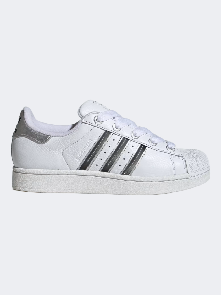 أحذية Adidas Superstar Ii نسائية Originals أبيض/فضي/أسود