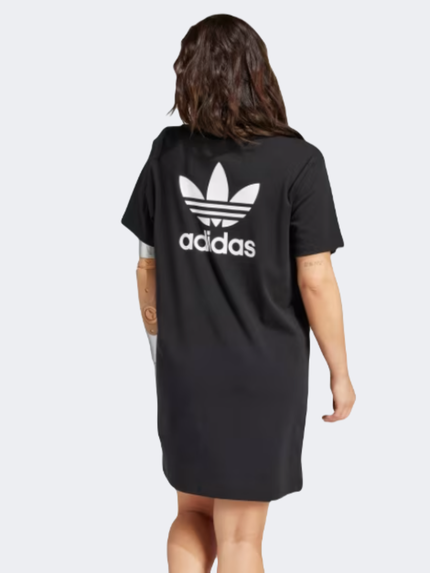 Adidas Adicolor Trefoil Women Original Dress Black/White