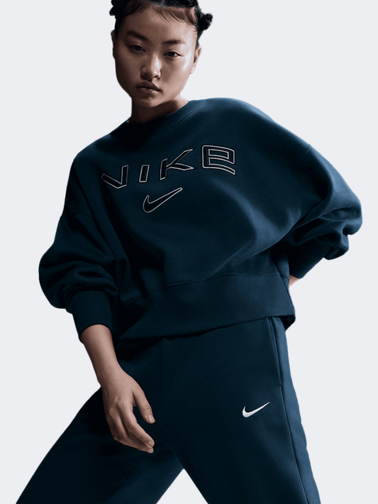 Nike Sportswear Phoenix Fleece Women Lifestyle Sweatshirt Navy/Black