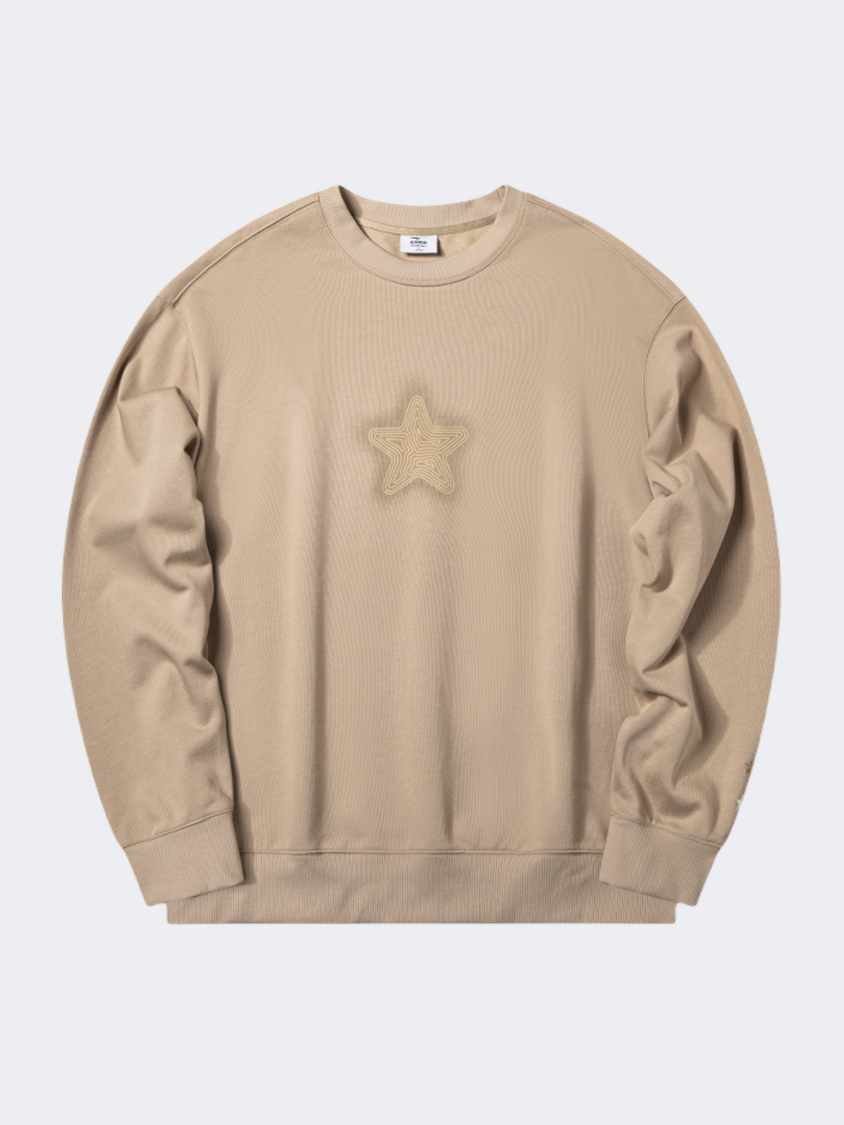 Erke Men Lifestyle Sweatshirt Oatmeal
