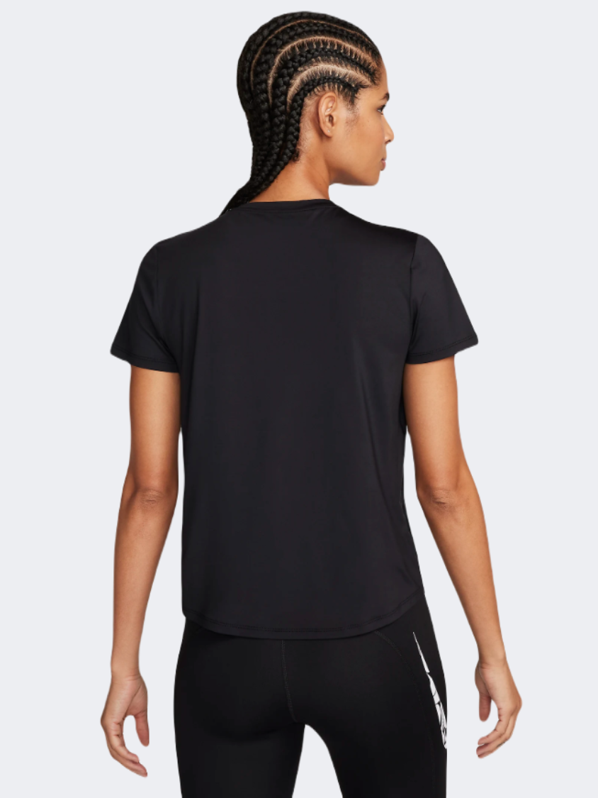 Nike One Swoosh Hbr Df Women Running T-Shirt Black/White