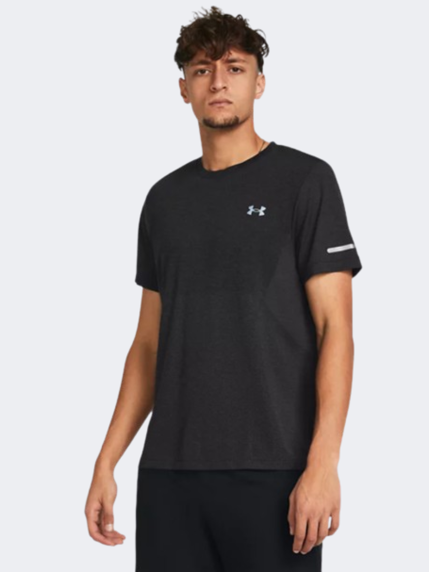 Under Armour Seamless Stride Men Running T-Shirt Castlerock/Silver