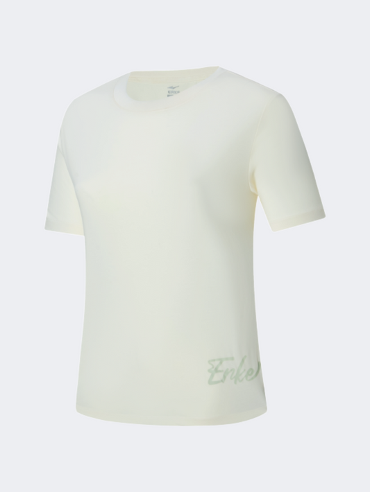 Erke Women Lifestyle T-Shirt Jelly White