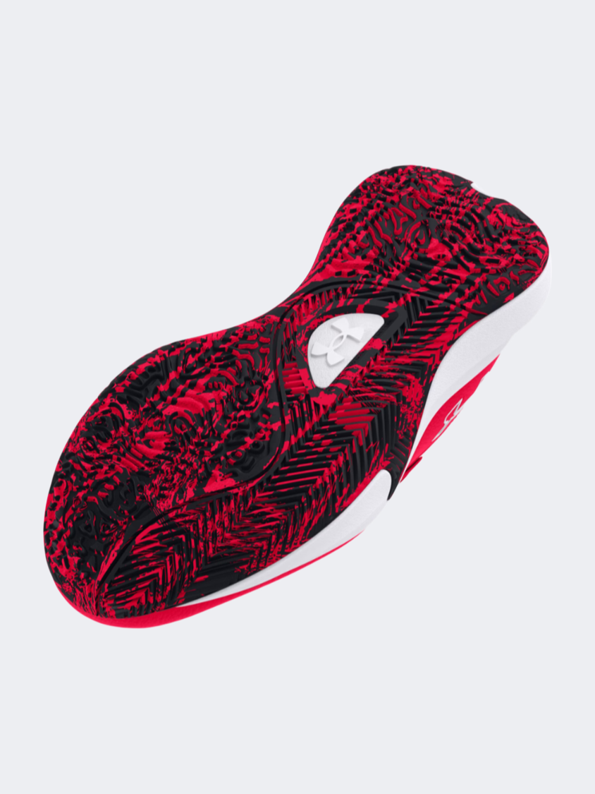 Under Armour Lockdown 7 Ps-Boys Basketball Shoes Red/Black/White