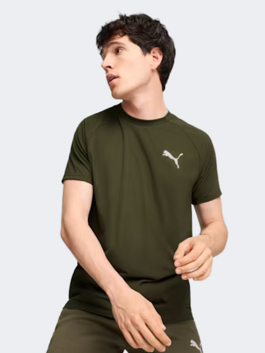 Puma Evostripe Men Lifestyle T-Shirt Dark Olive