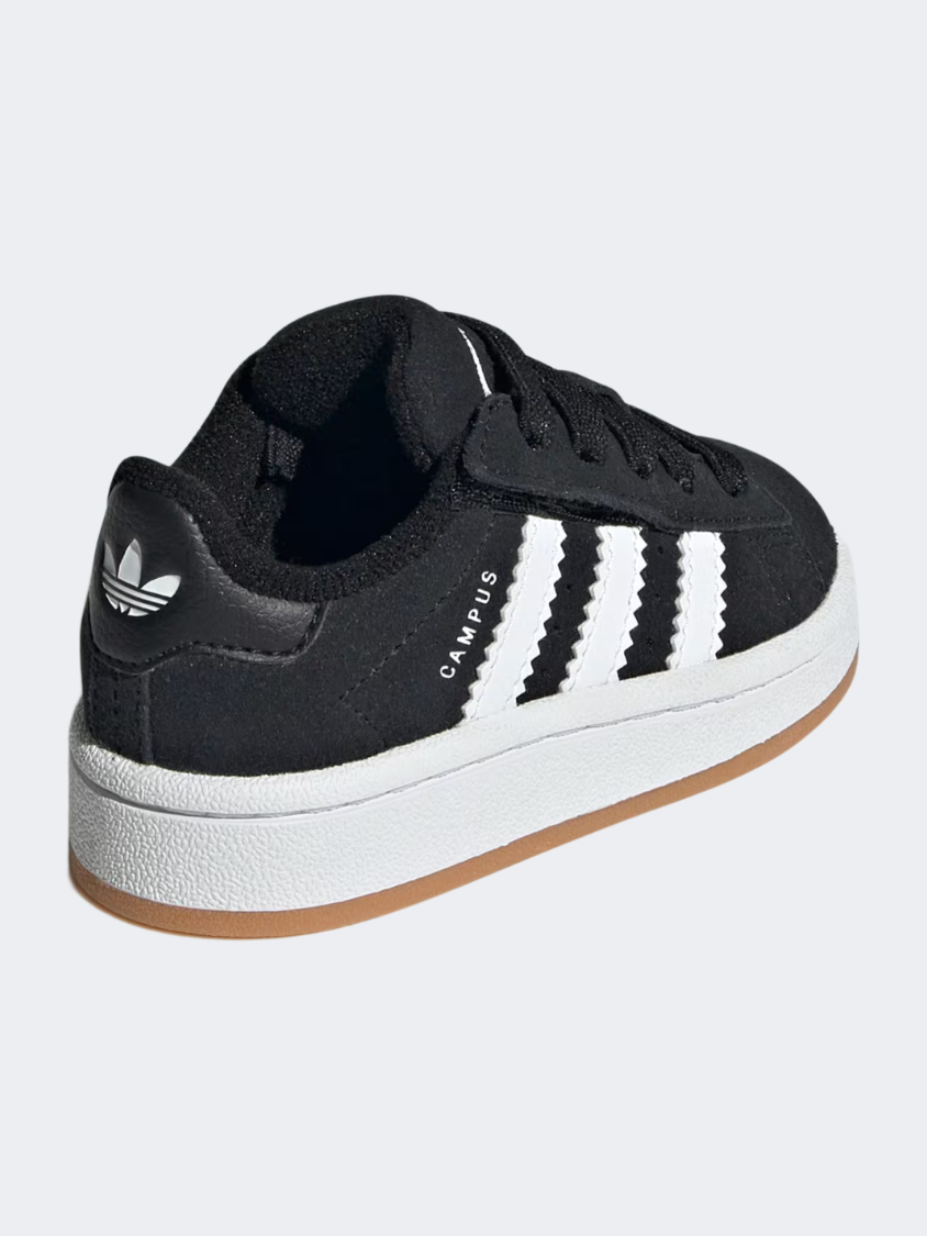 Adidas Campus 00S Comfort Closure Elastic Lace Infant-Unisex Original Shoes White/Black/Gum