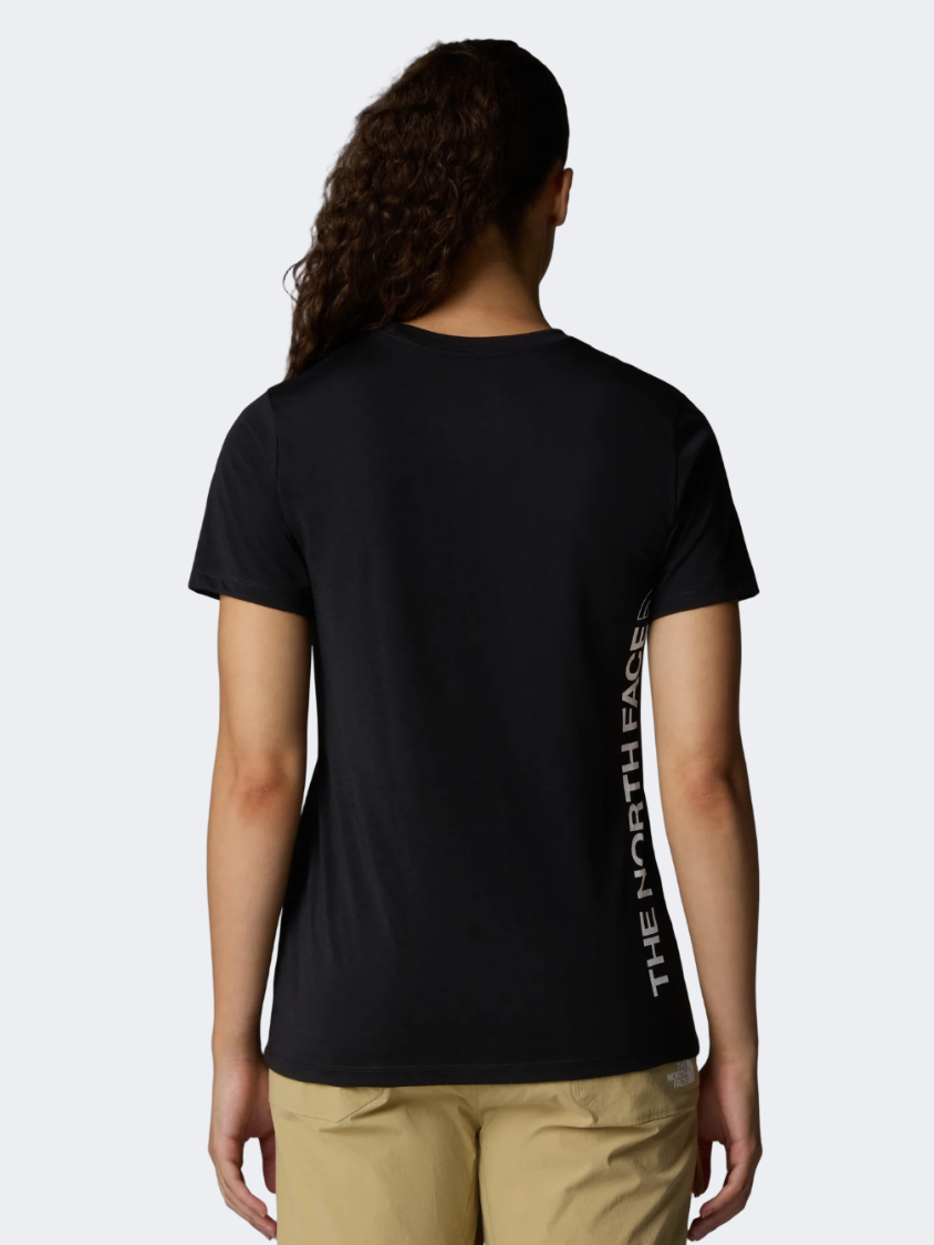 The North Face Foundation Vertical Graphic Women Lifestyle T-Shirt Black