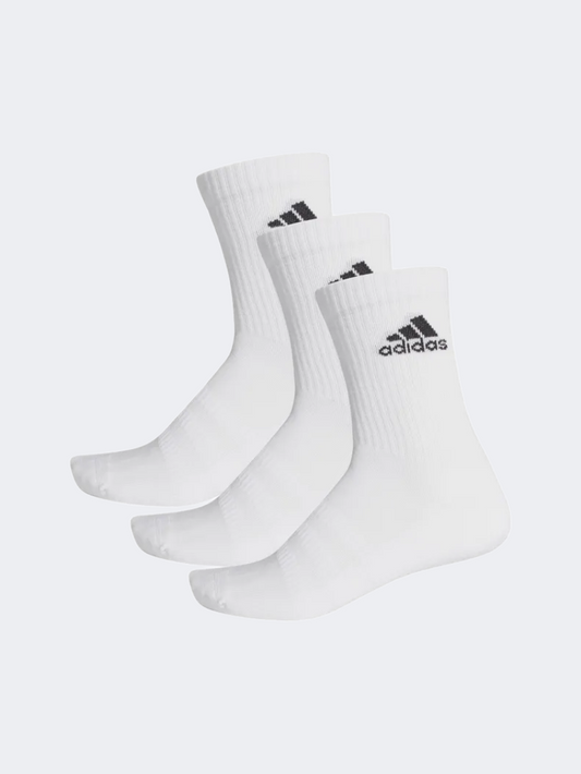 Adidas Unisex Training Dz9356 Cush Crw 3Pp White/White/Black