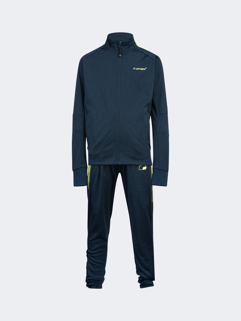 Top Ten Sporty Kids-Boys Lifestyle Suit Navy/Yellow