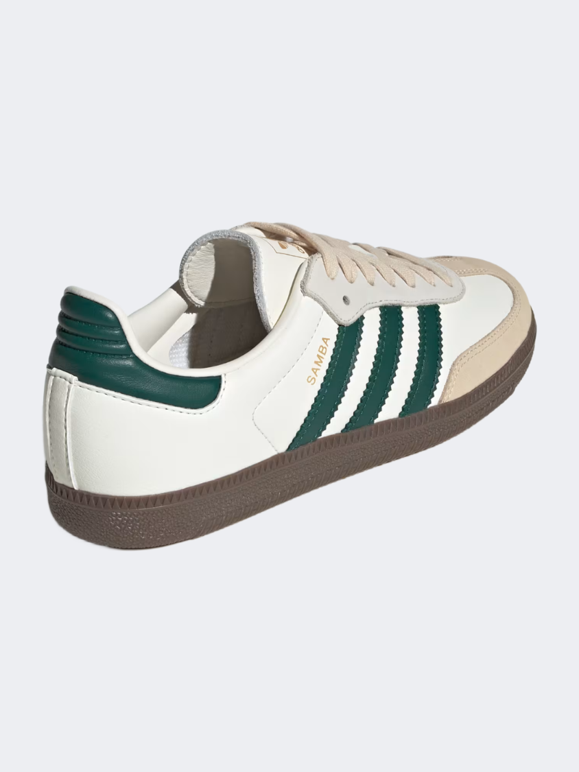 أحذية Adidas Samba Og نسائية Originals أبيض/أخضر/رملي