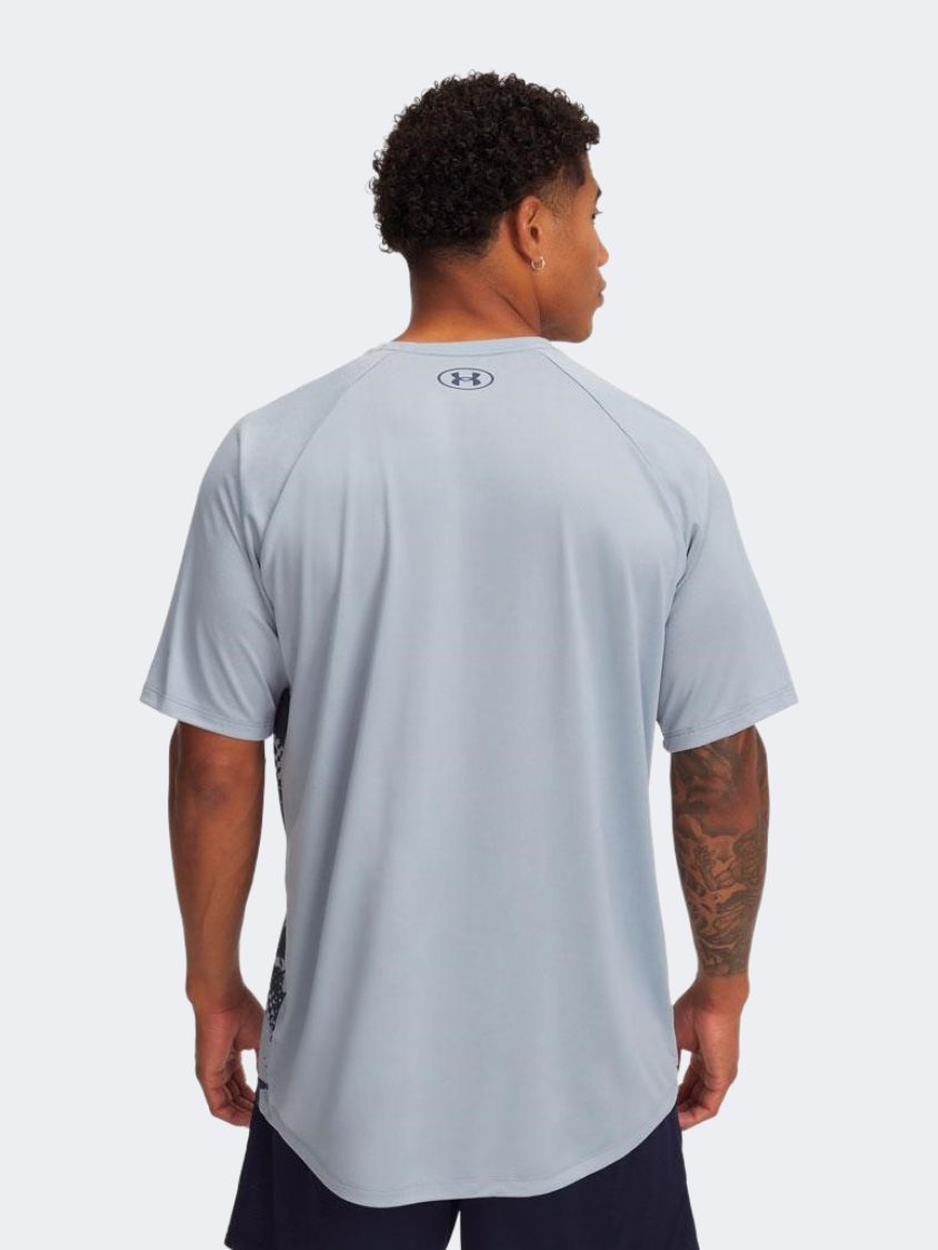 Under Armour Tech Fade Men Training T-Shirt Harbor Blue/Grey