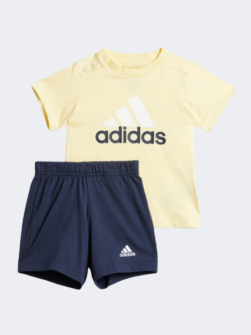 Adidas Essentials Baby-Boys Sportswear Set Yellow/White/Navy