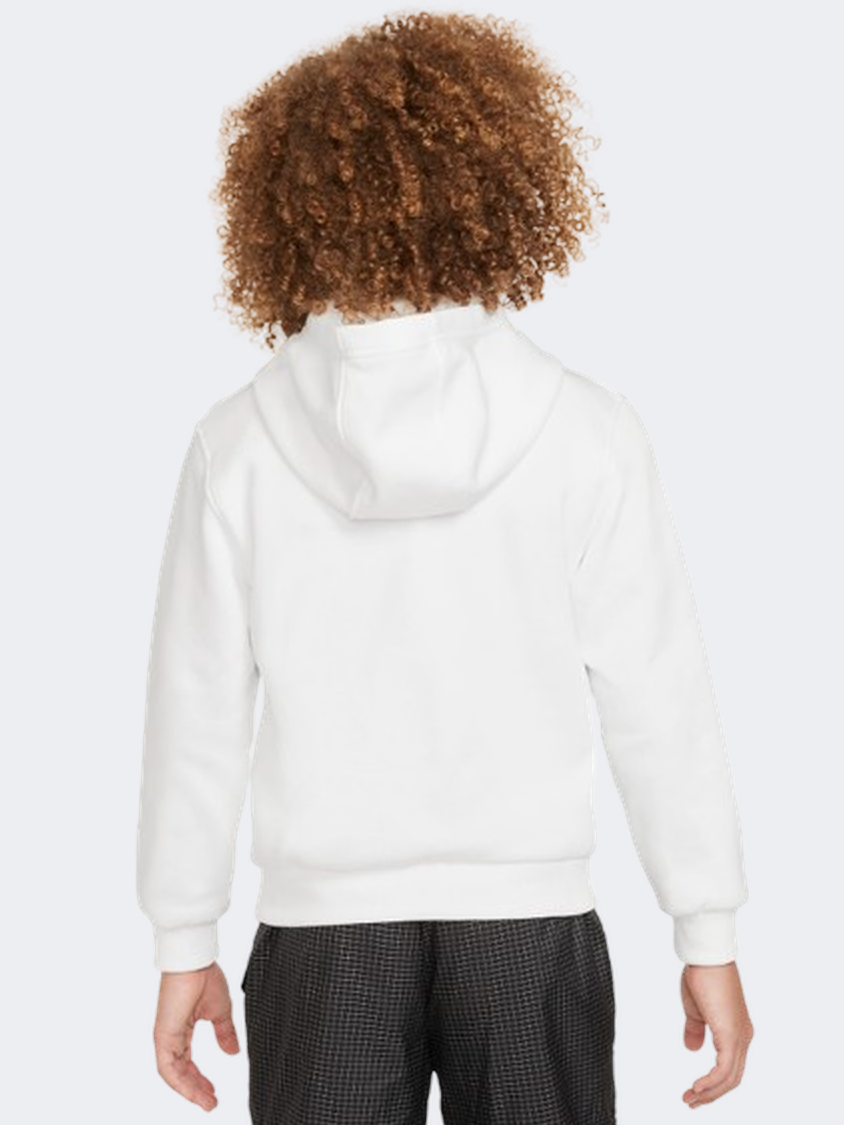 Nike Cr7 Club Boys Football Hoody White/Green Strike