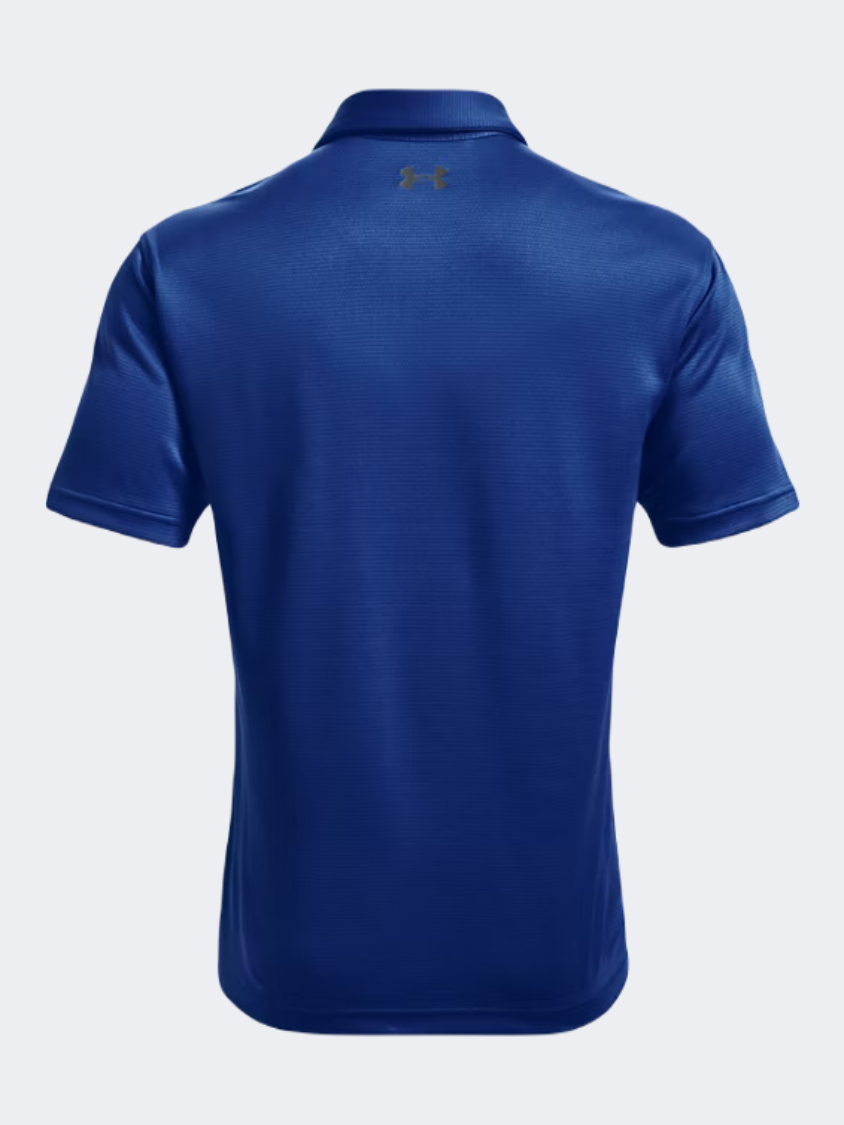 Under Armour Tech Men Lifestyle Polo Short Sleeve Blue/Pitch Grey