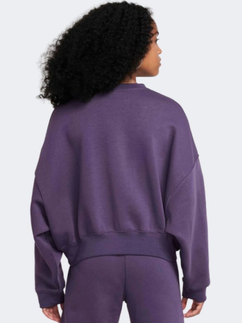 Nike Sportswear Trend Fleece Girls Lifestyle Sweatshirt Dark Raisin