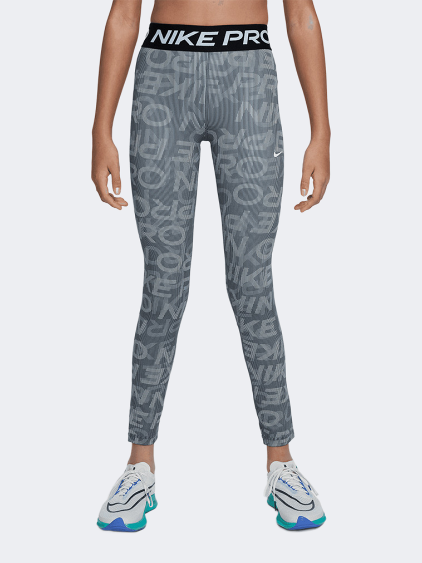 Nike Pro Dri-Fit Girls Training Tight Grey/White