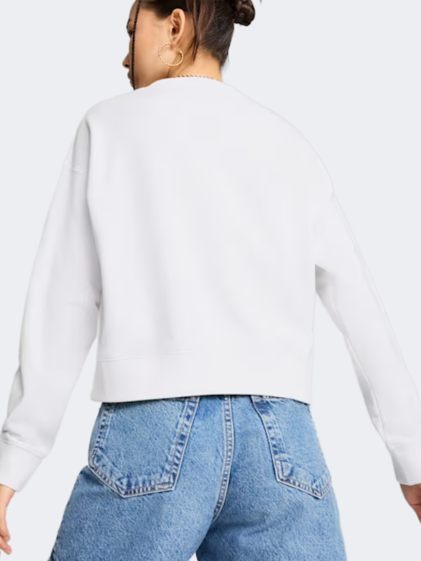 Puma Squad Women Lifestyle Sweatshirt White