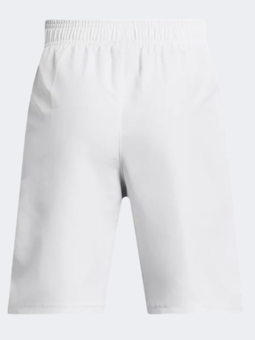 Under Armour Tech Woven Woodmark Boys Training Short Grey Heather/Red