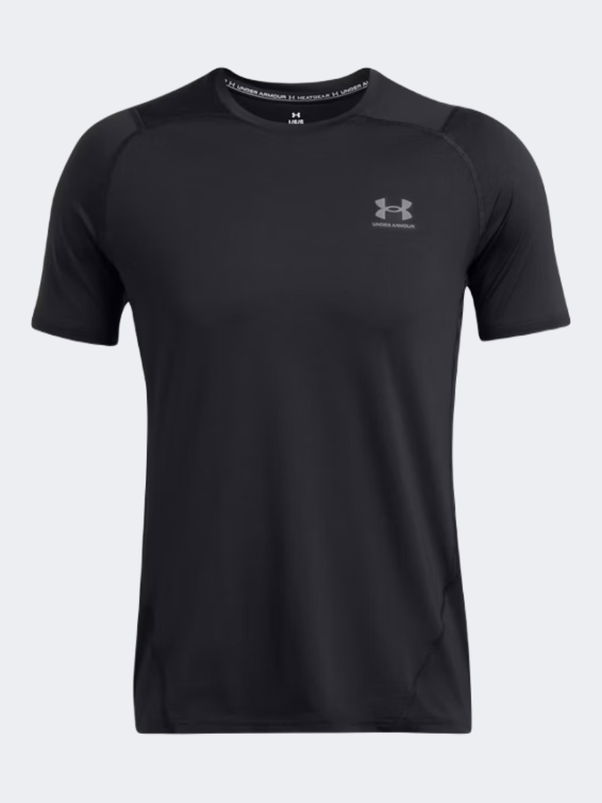 Under Armour Heatgear Fitted Graphic Men Training T-Shirt Black/Castlerock
