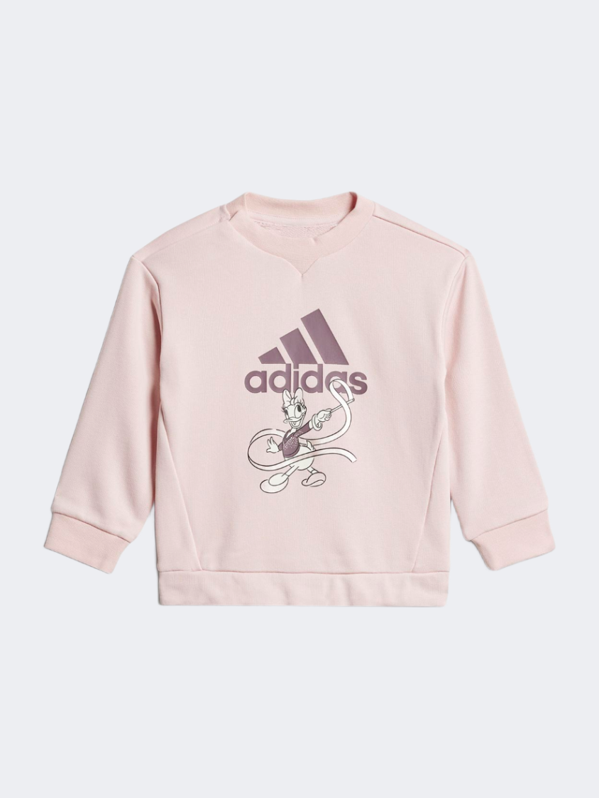 Adidas Dy Md Jog Baby-Girls Sportswear Set Sanpin/Shafig