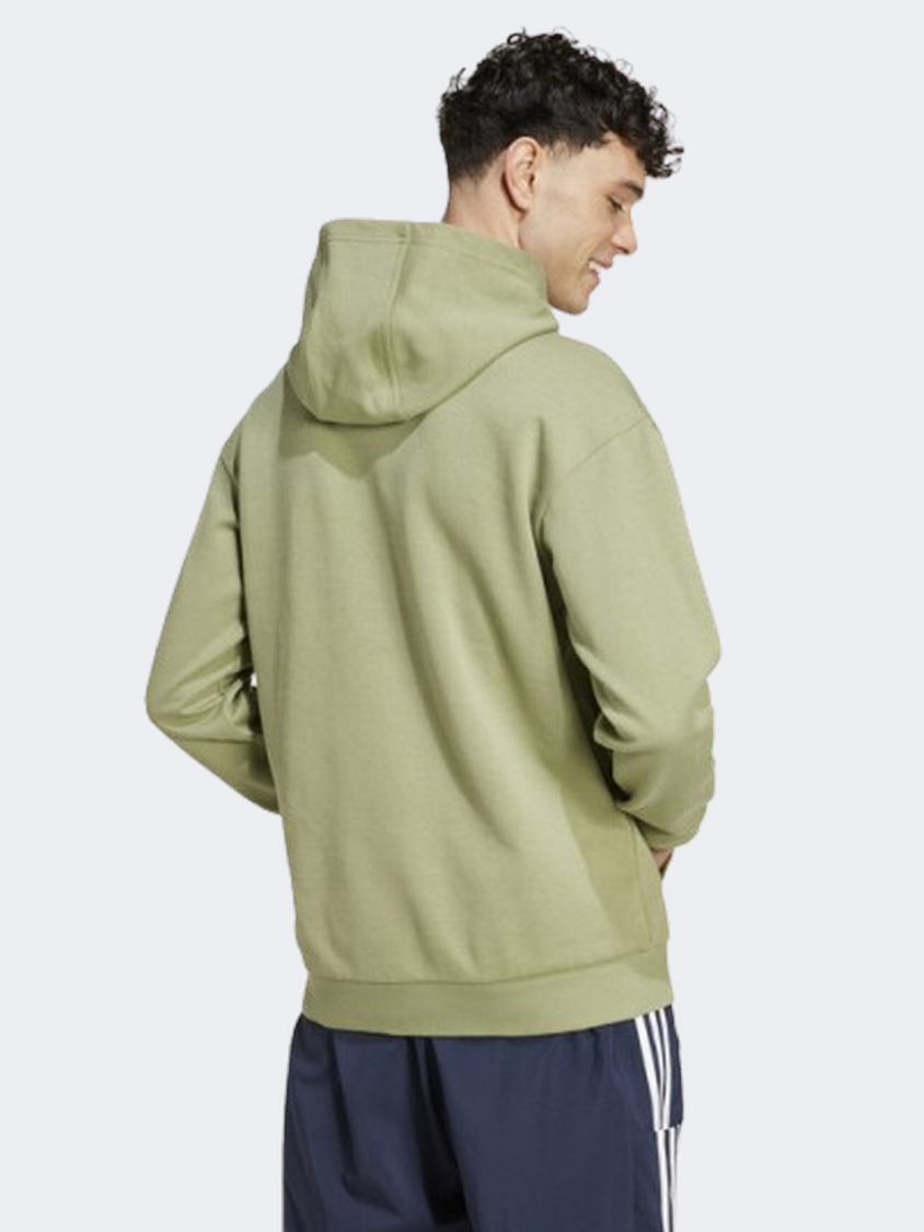 أديداس Future Icons 3 Stripes Badge Of Sport سترة رياضية للرجال لون أخضر خيمة