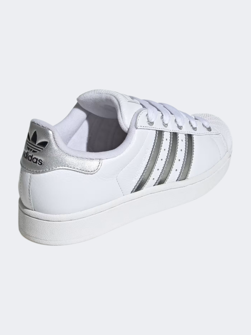 أحذية Adidas Superstar Ii نسائية Originals أبيض/فضي/أسود