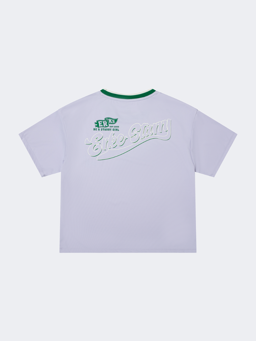 Erke Kids-Girls Lifestyle قميص تي شيرت لون لافندر مثلج