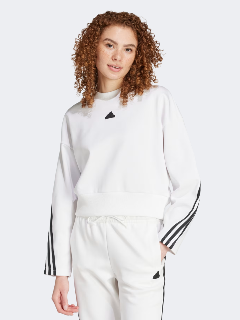 Adidas Future Icons 3 Stripes Women Sportswear Sweatshirt White/Black