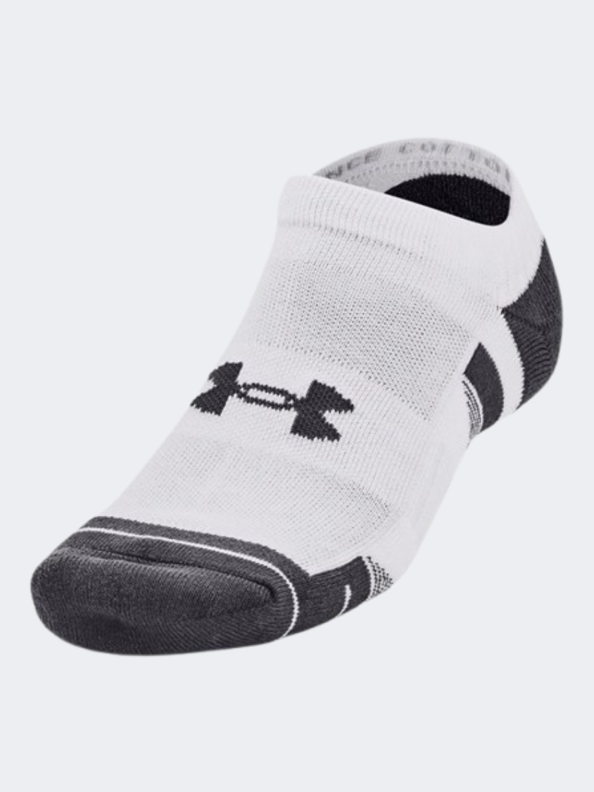 Under Armour Performance 3 Pack Unisex Training Sock White/Pitch Grey