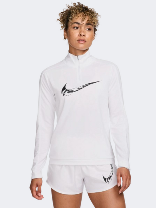 Nike Swoosh Hbr Women Running Long Sleeve White/Black