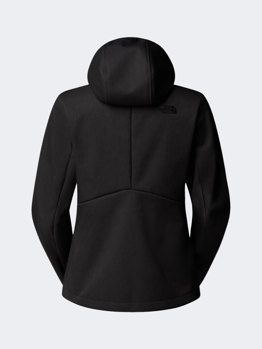 The North Face Quest Highloft Soft Shell Women Hiking Jacket Tnf Black Heather