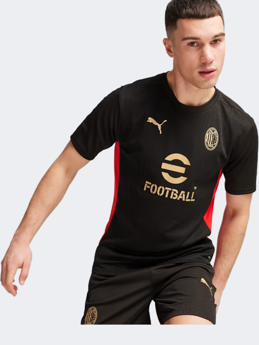 Puma Ac Milan Men Football T-Shirt Black/Red