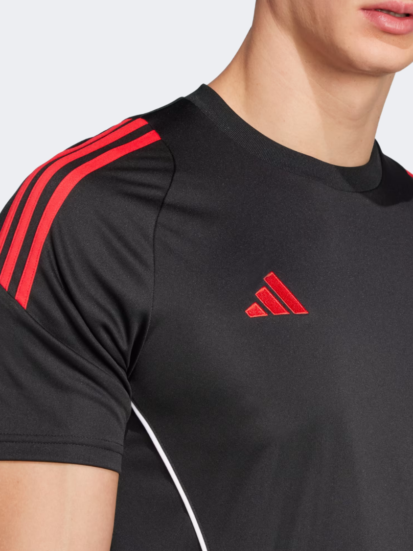 Adidas Tiro 24 Men Football T-Shirt Black/Pure Ruby