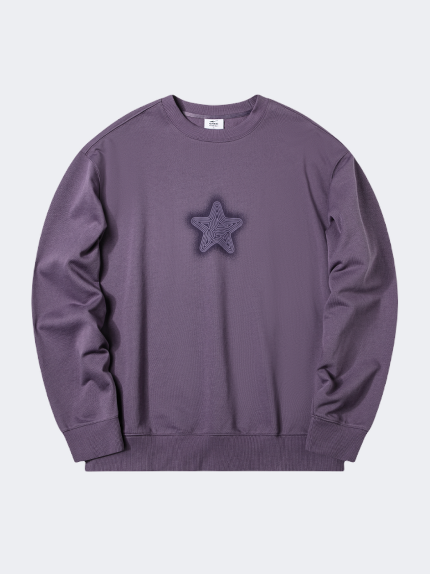 Erke Men Lifestyle Sweatshirt Starry Purple