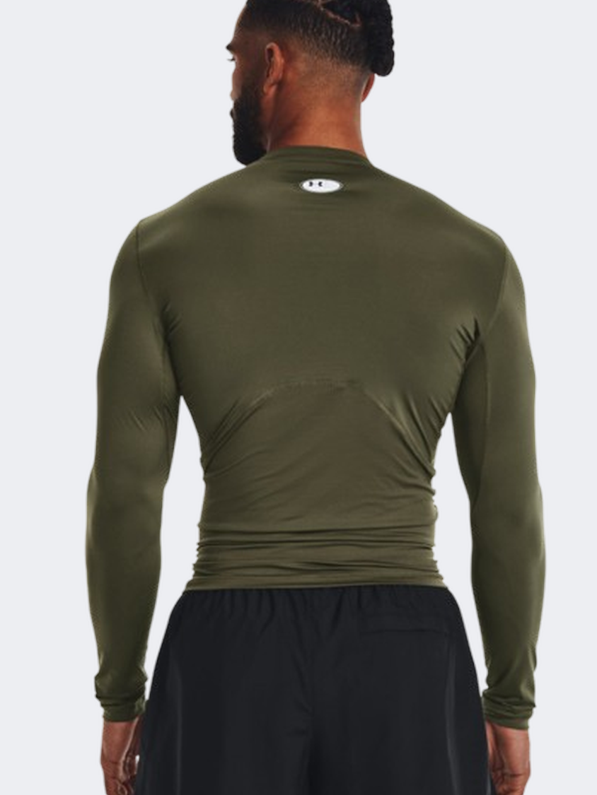 Under Armour Comp Men Training Long Sleeve Marine Green/White