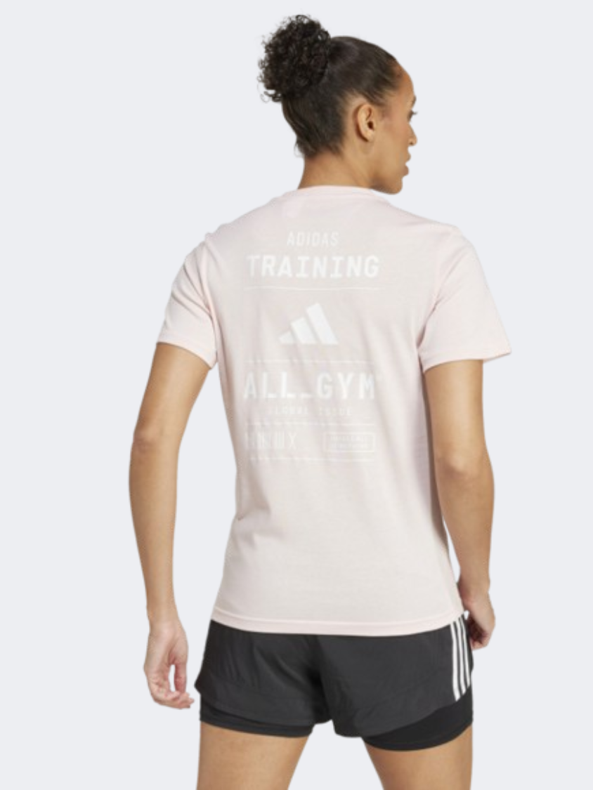 Adidas Category Graphic Women Training T-Shirt Sandy Pink