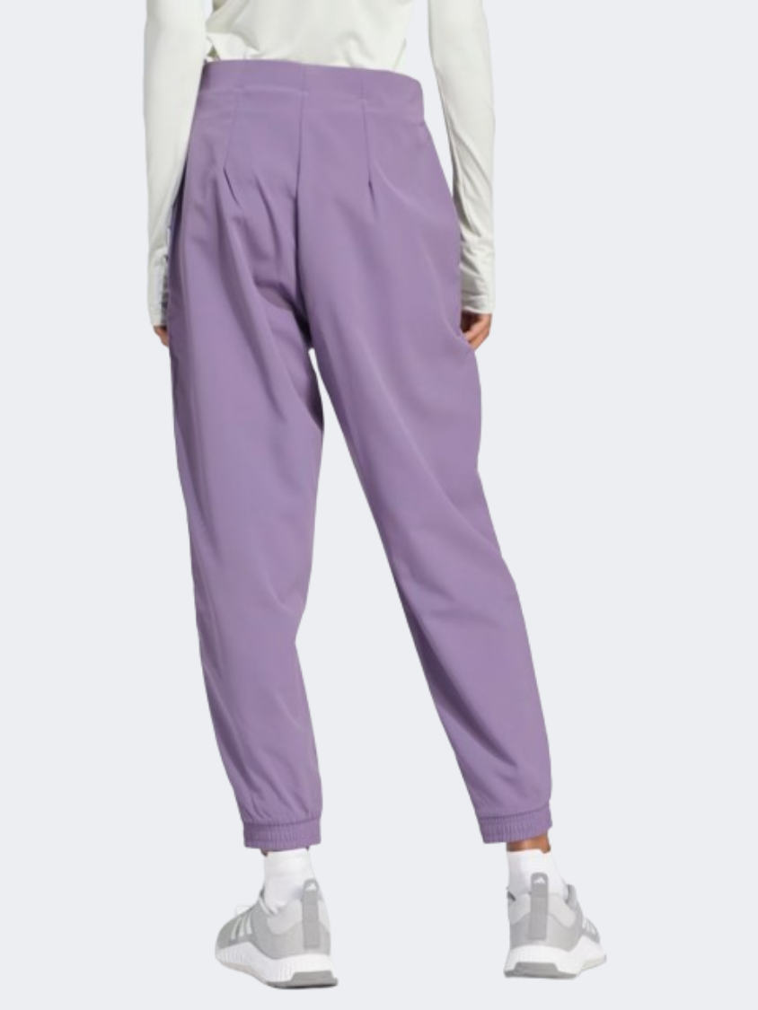 Adidas Essentials Minimal Branding Women Training Pant Shadow Violet