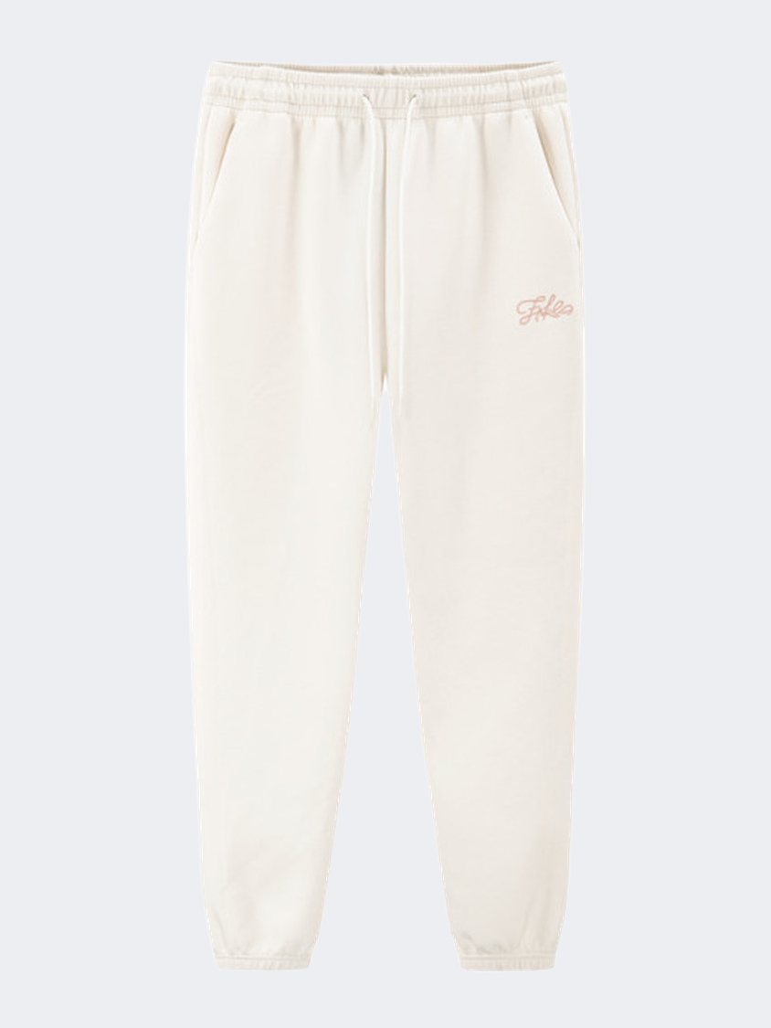 Erke Knitted Cropped Women Training Pant Glacier White