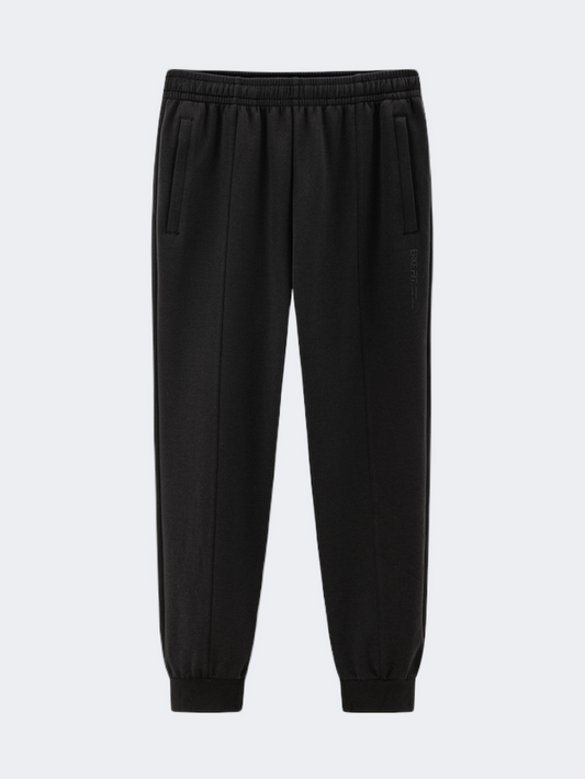 Erke Knitted Cropped Women Lifestyle Pant Black
