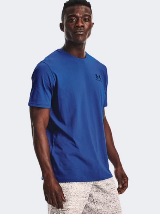 Under Armour Sportstyle Left Chest Logo Men Training T-Shirt Tech Blue/Black
