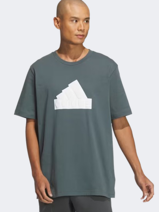 Adidas Future Icons Badge Of Sport Men Sportswear T-Shirt Legend Ivy