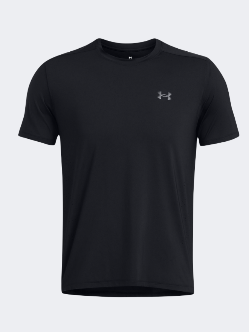Under Armour لانش إيليت قميص جري رجالي أسود/عاكس