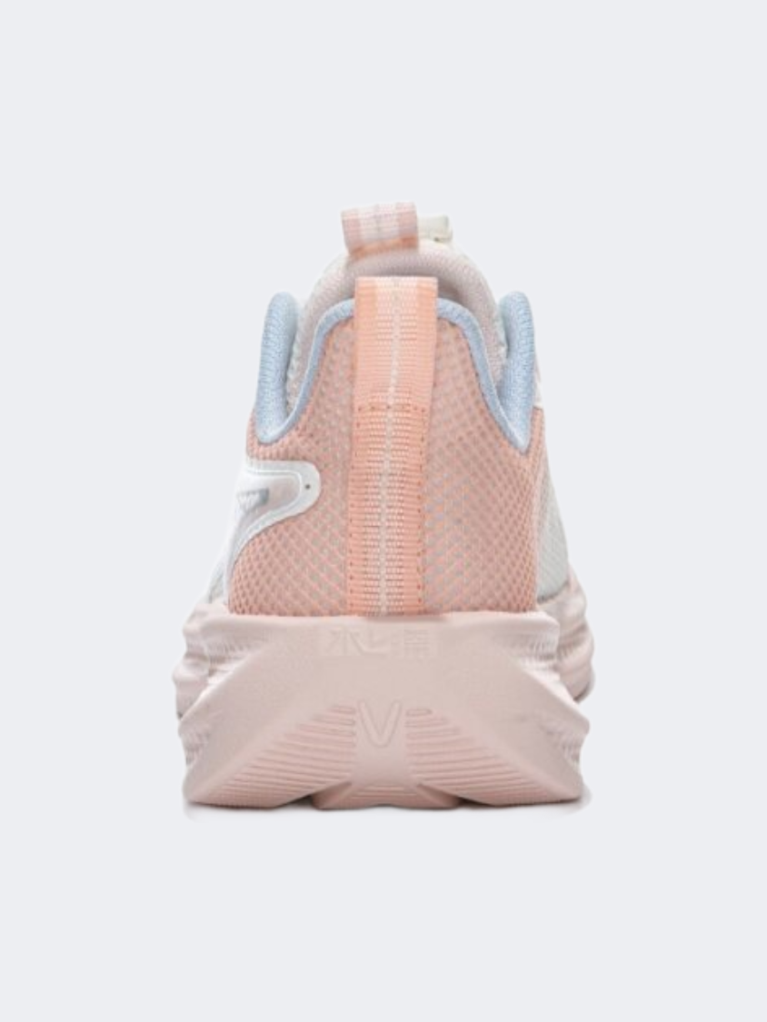 Erke Kids-Girls Running Shoes White/Peach Pink