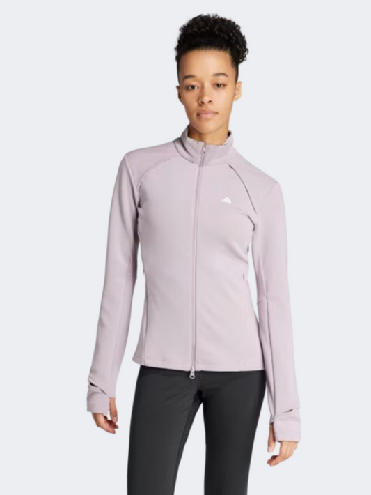 Adidas Cover Up Women Training Jacket Preloved Fig