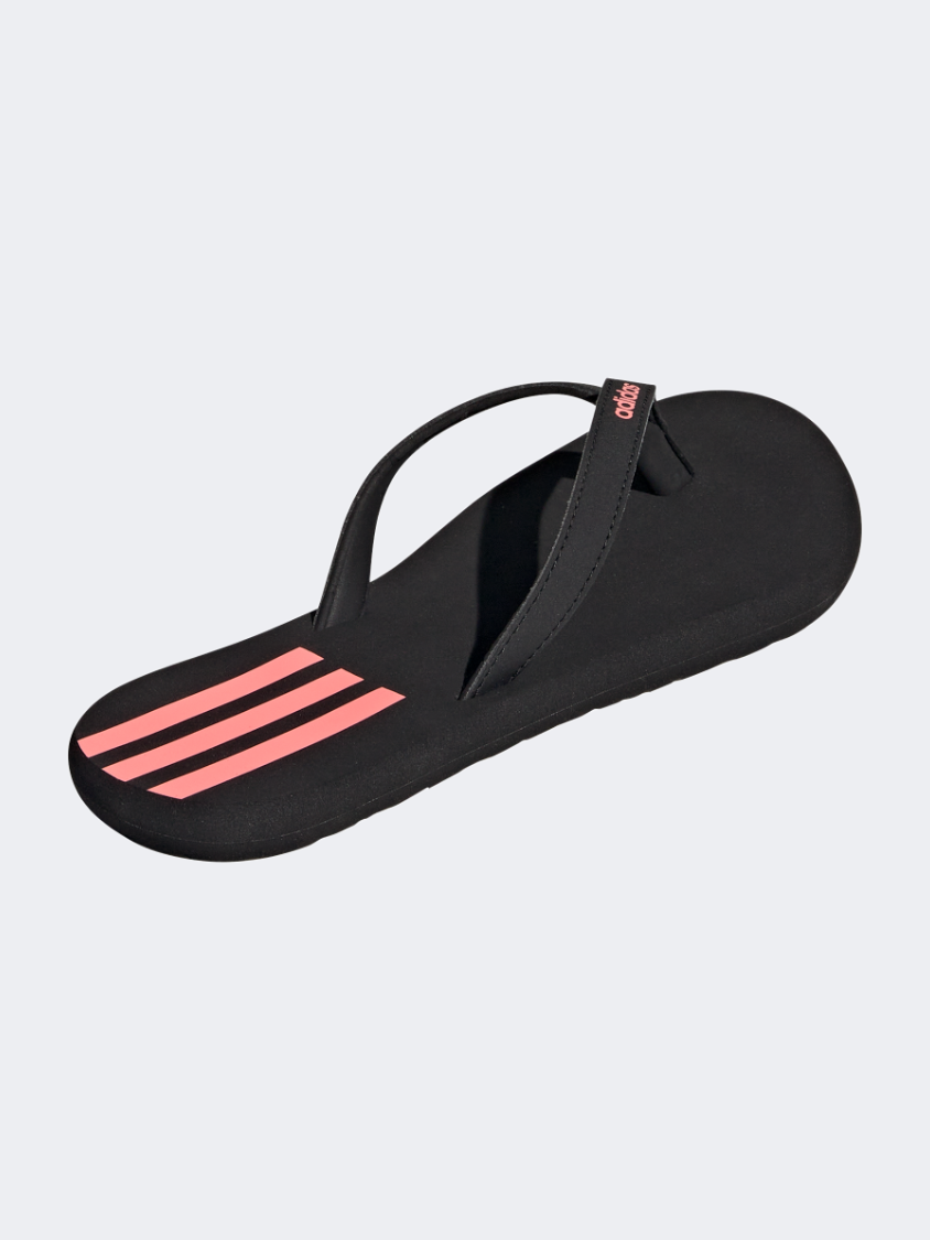 Adidas إيزي نسائي شباشب سباحة أسود/أحمر